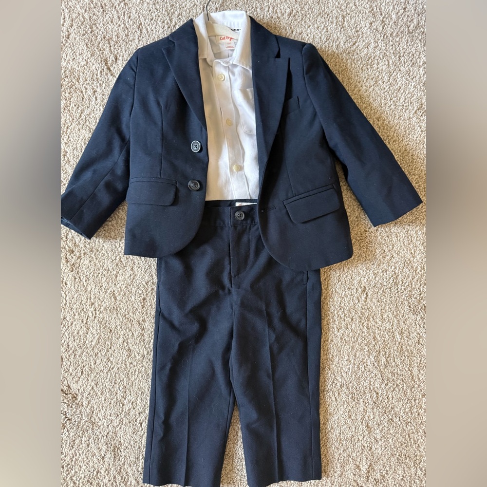 Toddler Navy Suit Set